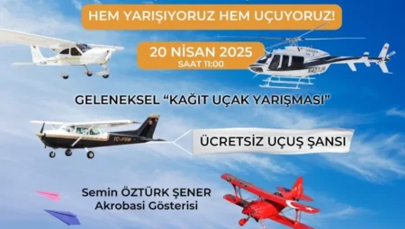 Eskişehir’de 23 Nisan Coşkusuna Kağıt Uçaklar ve Ücretsiz Uçuşlar Eşlik Edecek