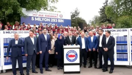 Ali Yalçın: ‘Anayasa Değişsin, Aile Korunsun’ Kampanyası İçin 5,3 Milyon İmza TBMM’ye Teslim Edildi