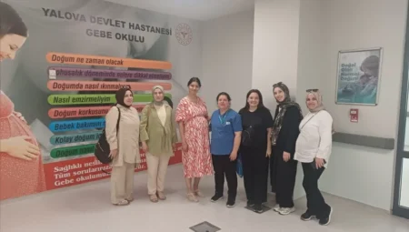 Yalova Eğitim ve Araştırma Hastanesi’nde Gebelere İlk Eğitim Turunu Tamamladı