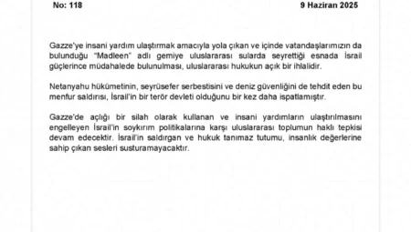 İsrail Açık Sularda Yardım Gemisine Müdahale Etti: Türkiye’den Sert Tepki