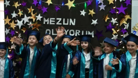 Düzce’de Minik Mezunların Renkli Günü: Çocuk Üniversitesi Yıldızlar Sınıfı Veda Etti