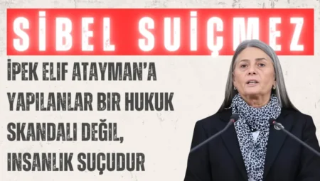 CHP’li Sibel Suiçmez: ‘İpek Elif Atayman’a yapılanlar bir hukuk skandalı değil, insanlık suçudur’