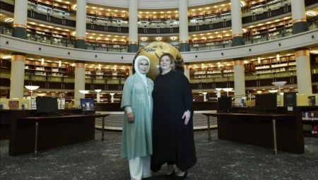 Emine Erdoğan, Gürcistan Cumhurbaşkanı eşi ile Ankara’daki görüşmesine ait görüntüleri yayımladı